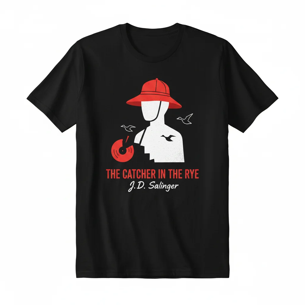 The Catcher in the Rye JD Salinger Essential T-Shirt - Premium Literary Fan Apparel
