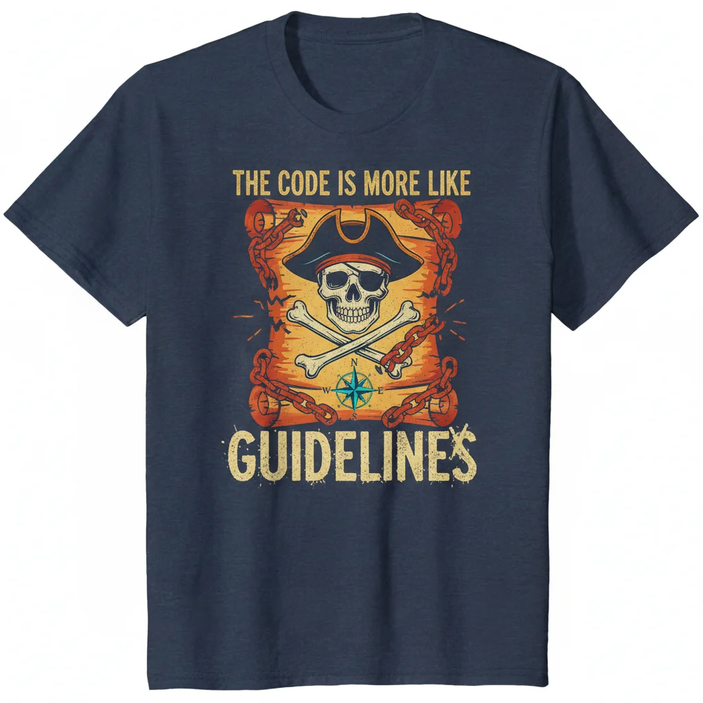 The Code Is More Like Guidelines Classic T-Shirt – Premium Funny Quote Tee