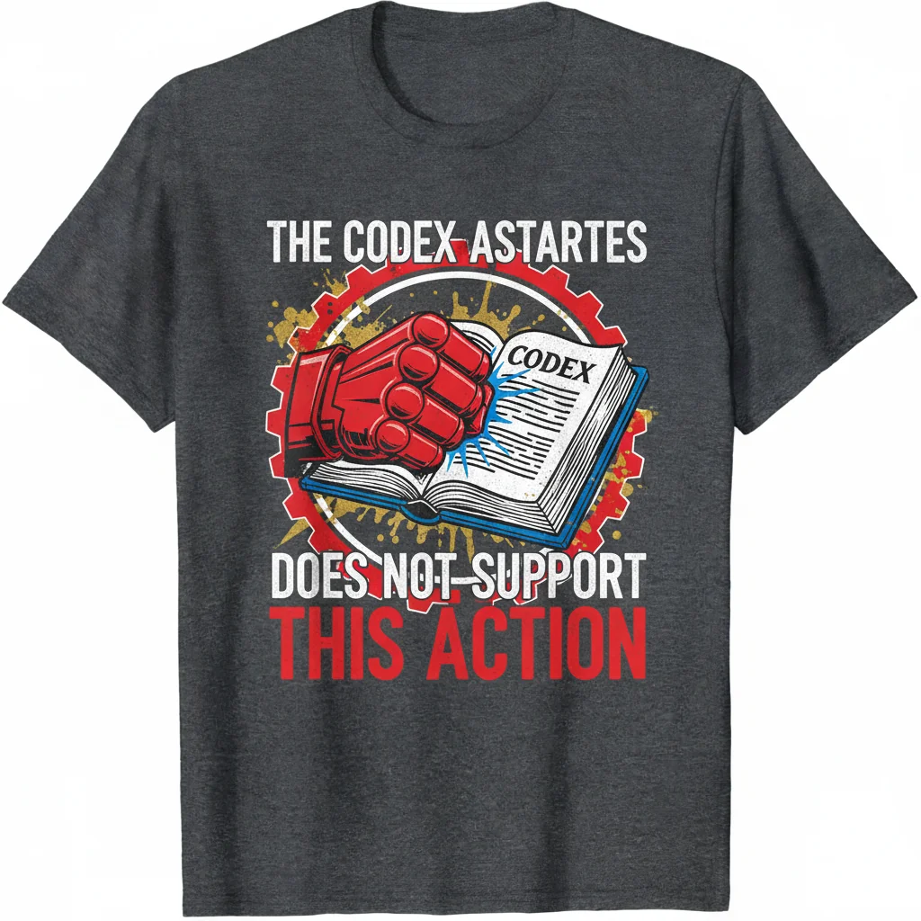 The Codex Astartes Does Not Support This Action - Fan Apparel T-Shirt