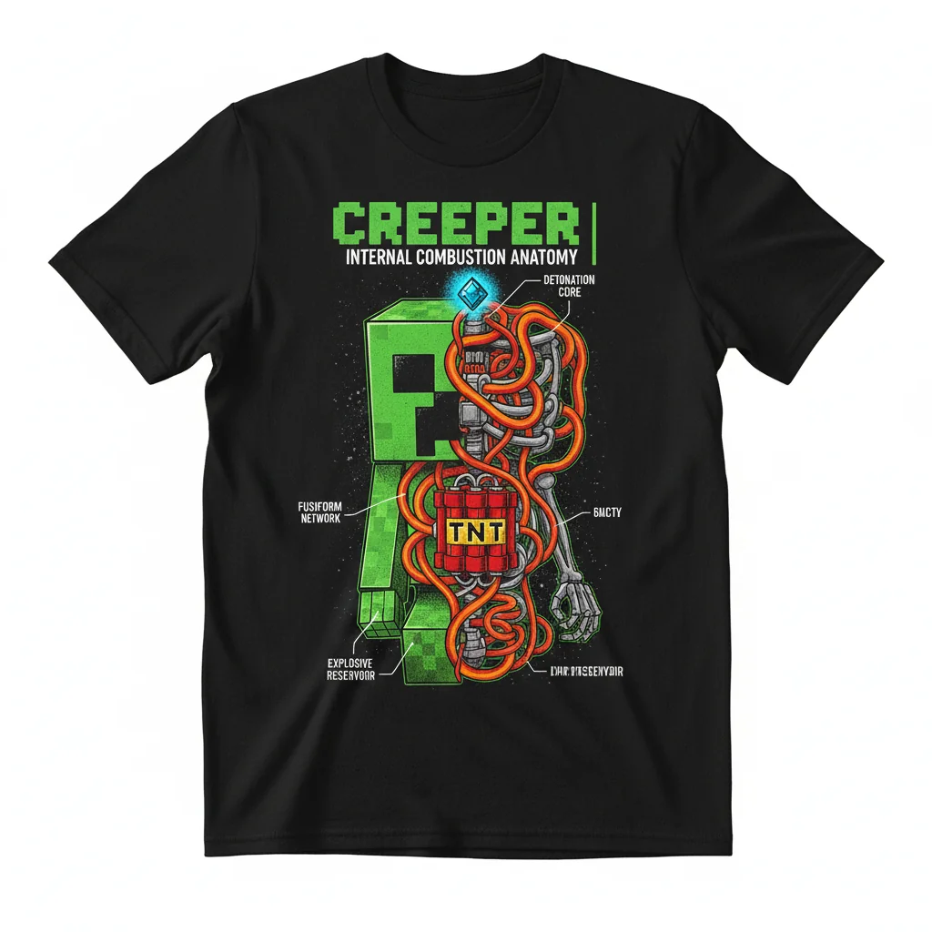 THE CREEPER ANATOMY Essential T-Shirt – Unrivaled Durability, Ultimate Comfort