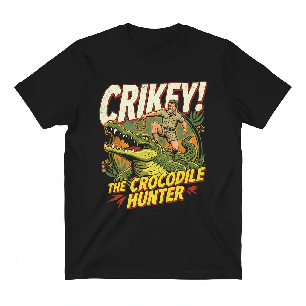 Crikey! Steve Irwin's Iconic Vibe Tee