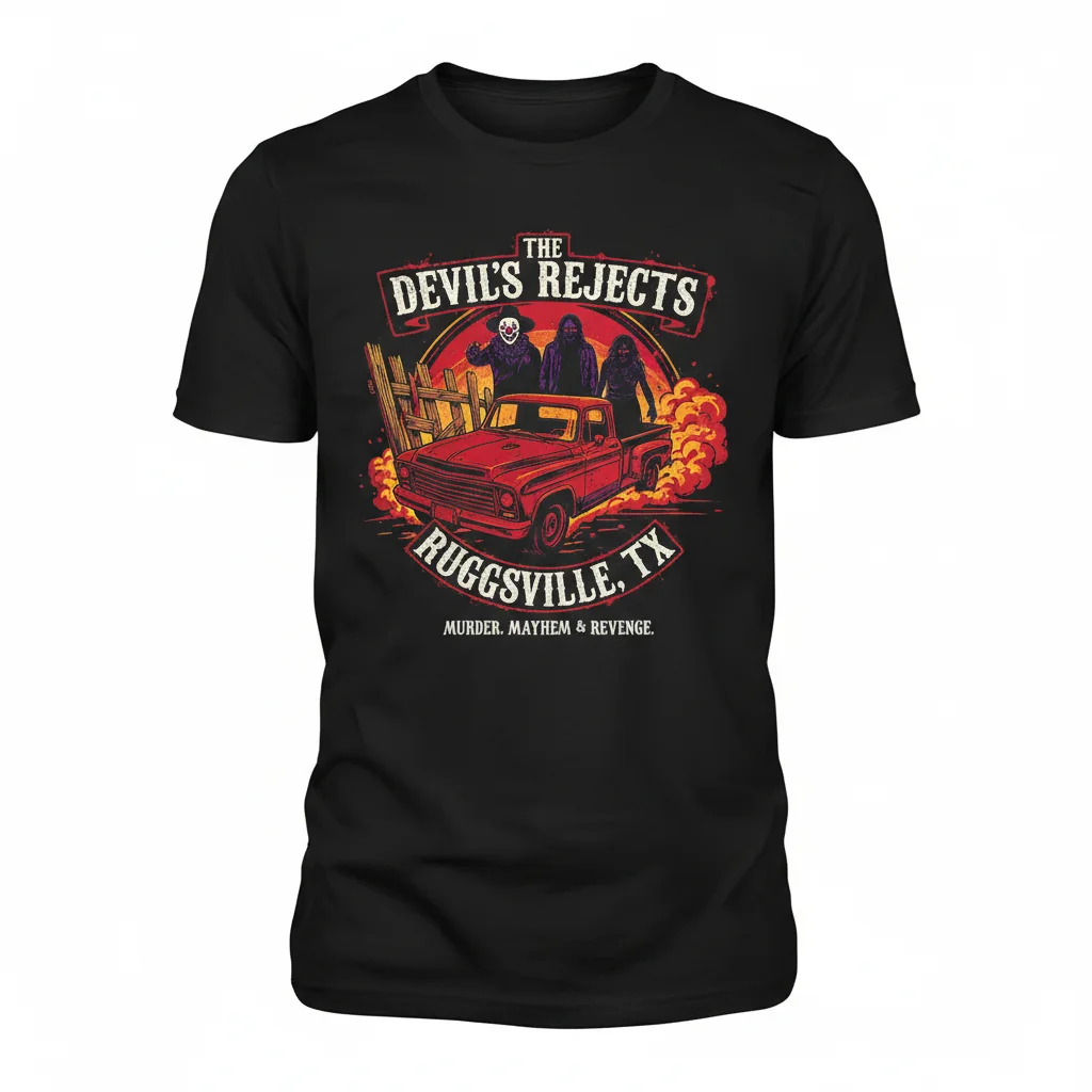 The Devil's Rejects Ruggsville TX Essential T-Shirt – Horror Movie Fan Apparel