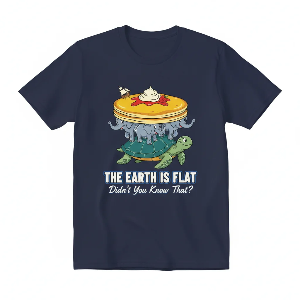 Funny "Earth Is Flat" Meme Essential T-Shirt – Humorous Graphic Tee