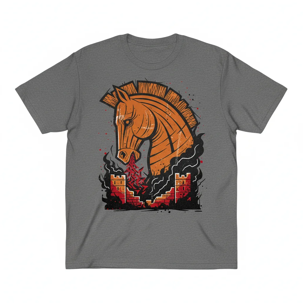 The Fall of Troy Men's Heavyweight T-Shirt - Sport Grey - Size M