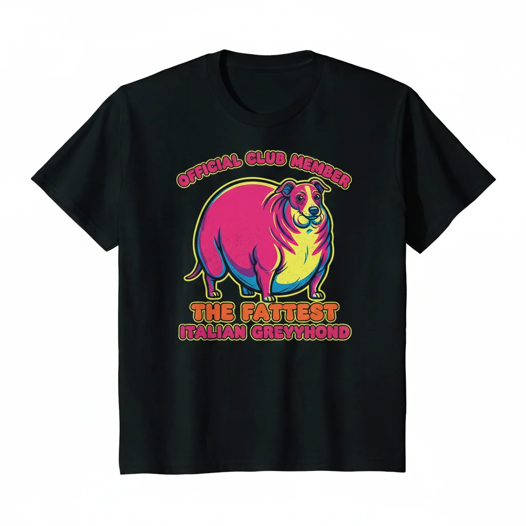 Embrace the Charm: 'The Fattest Italian Greyhound' Essential Tee
