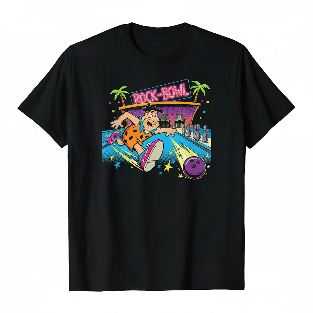 The Flintstones Twinkle Toes Fred Flintstone Bowling T-Shirt