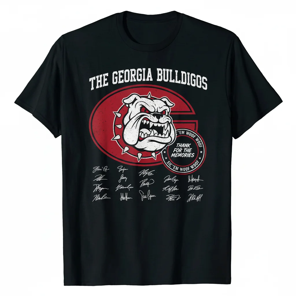 Georgia Bulldogs 'Go Dawgs' Signature Fan Shirt - Durable, Comfortable & Fade-Resistant