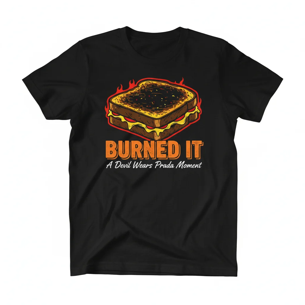 The Devil Wears Prada Burned Grilled Cheese - Premium Durable Tee
