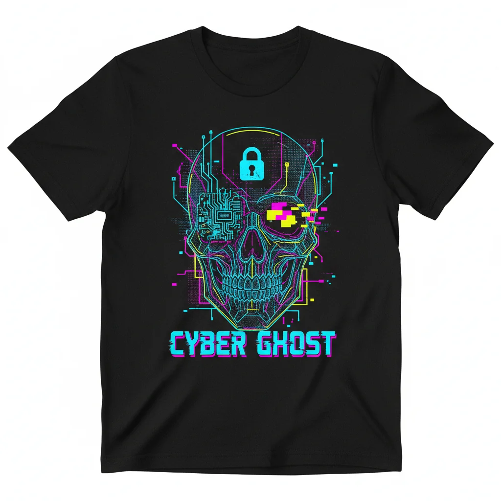 The Hacker Skull Essential T-Shirt – Cyberpunk & Tech Wear