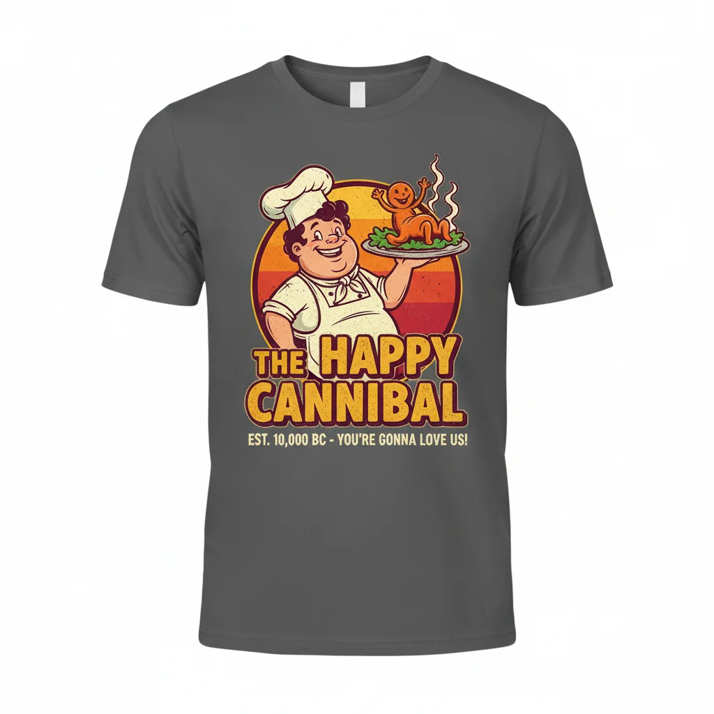 The Happy Cannibal Essential T-Shirt - Unique Graphic Tee