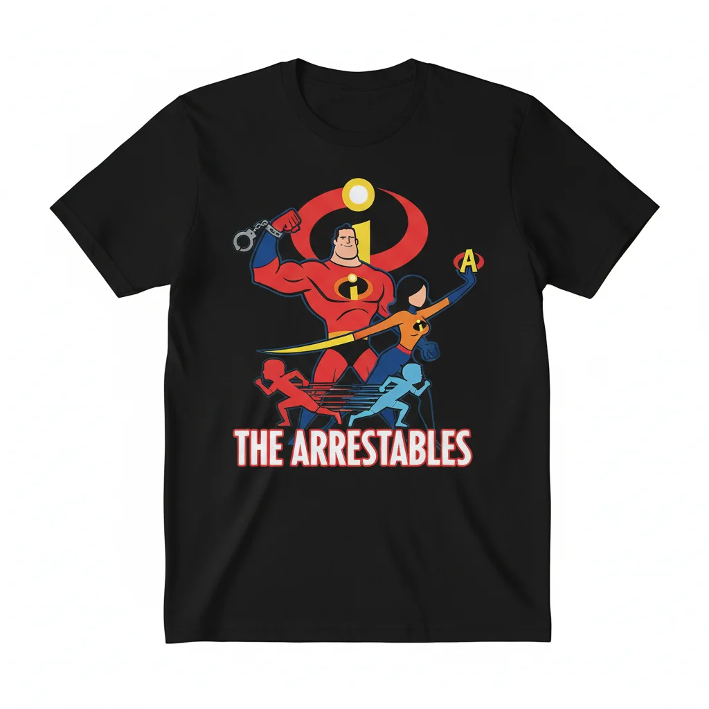 The Incredibles The Arrestables T-Shirt – Unofficial Fan Apparel