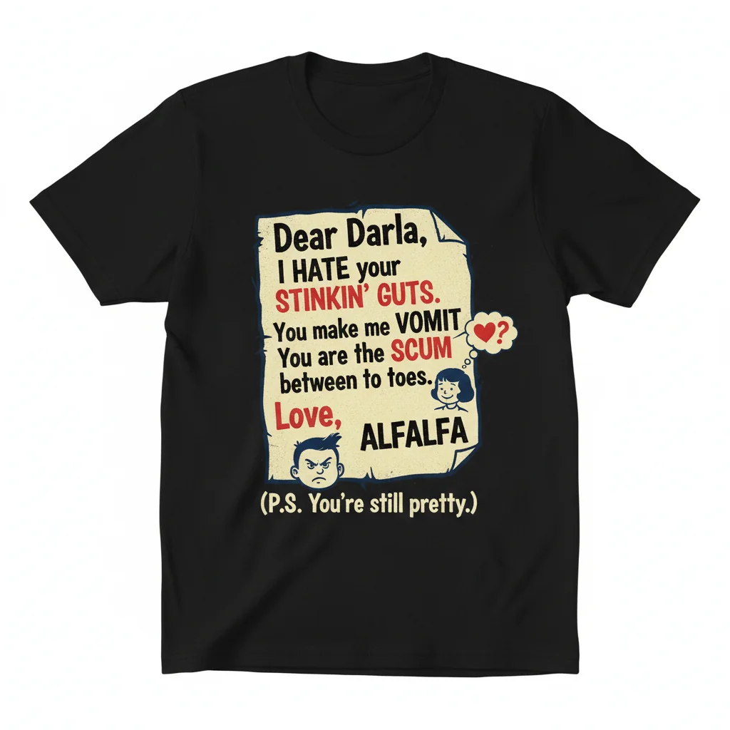 Darla's Letter Tee | Rascals Iconic Style