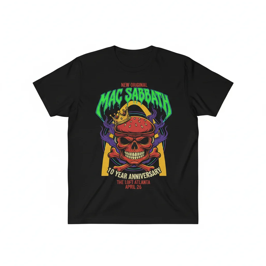Mac Sabbath 10th Anniversary Shirt | The Loft Atlanta | Premium Pre-Shrunk Tee