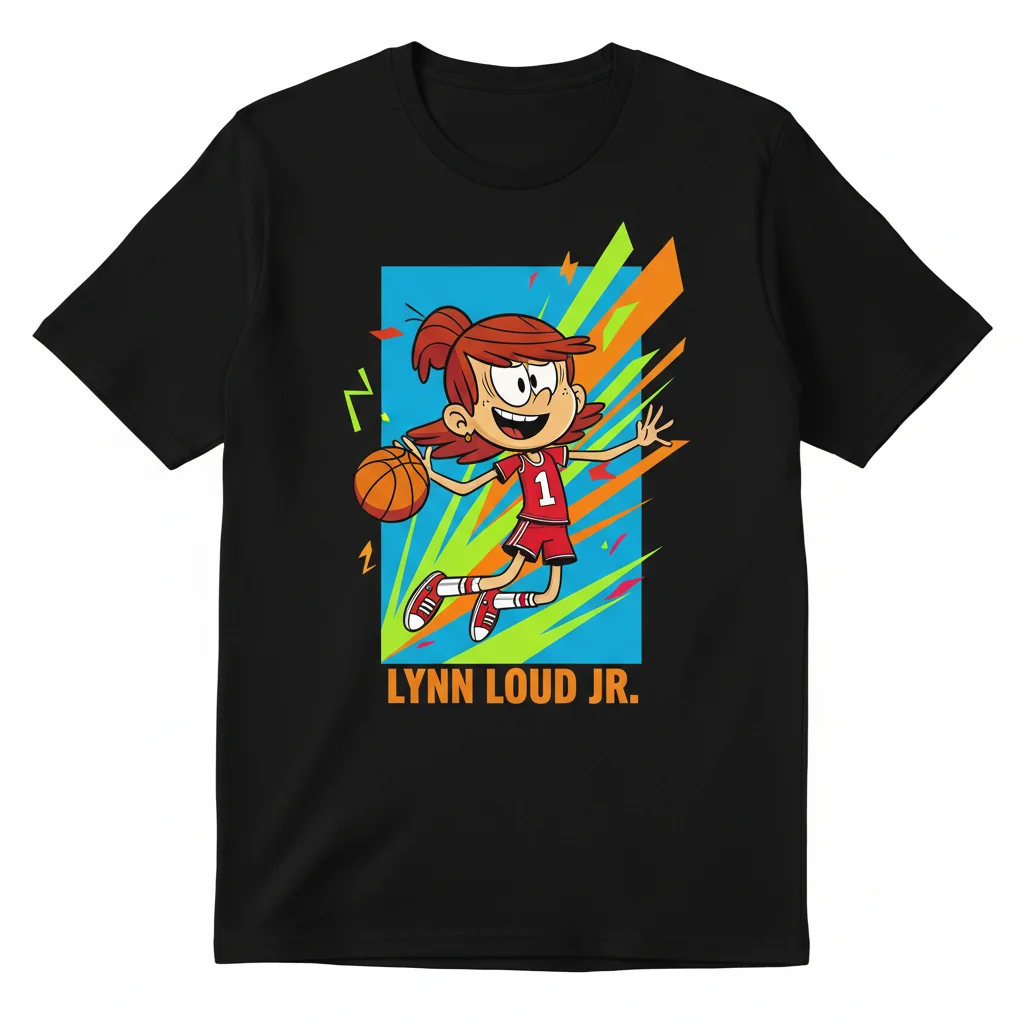 The Loud House Lynn Loud T-Shirt | Official Cartoon Graphic Tee for Fans