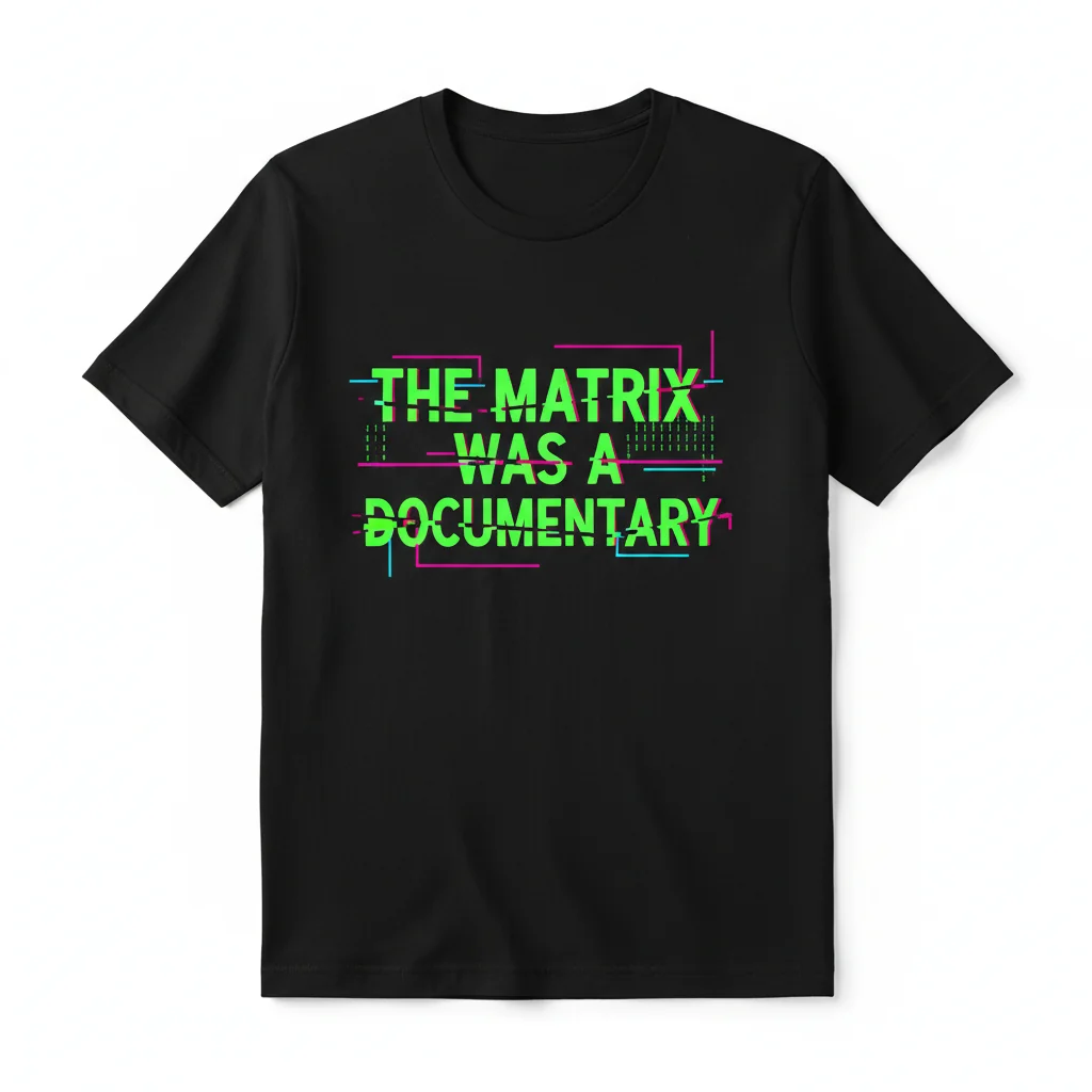 Red Pill Realism: 'The Matrix Was a Documentary' Tee