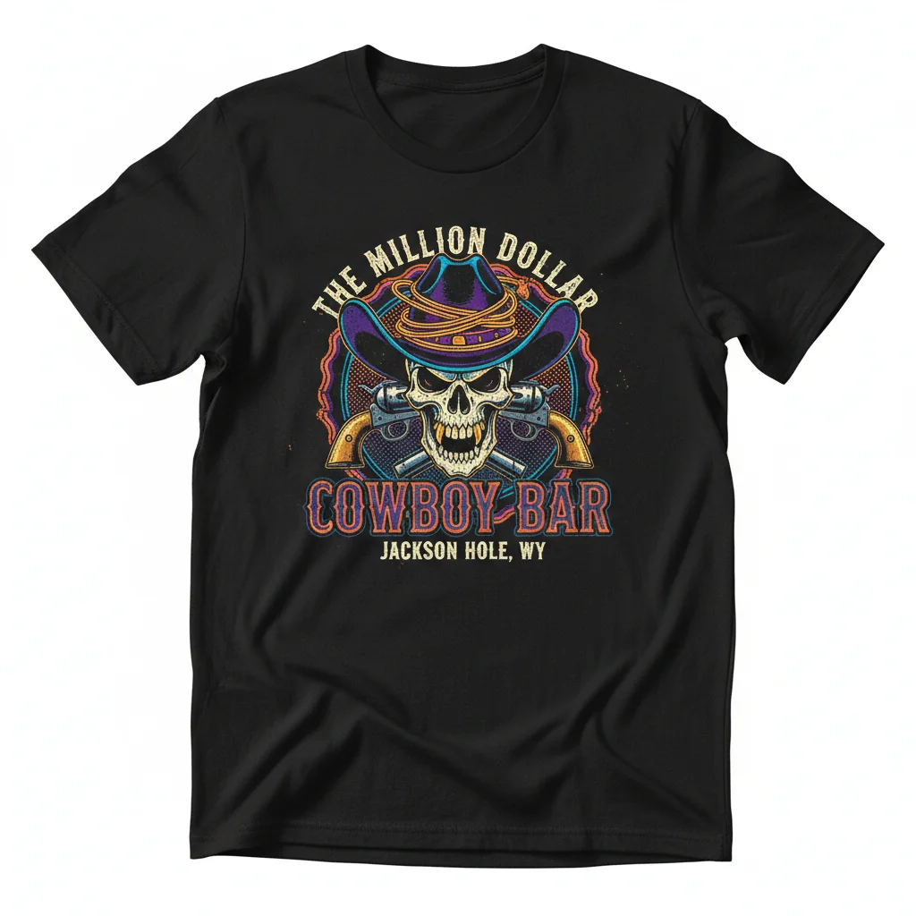 The Million Dollar Cowboy Bar Premium T-Shirt | Iconic Wyoming Landmark Tee