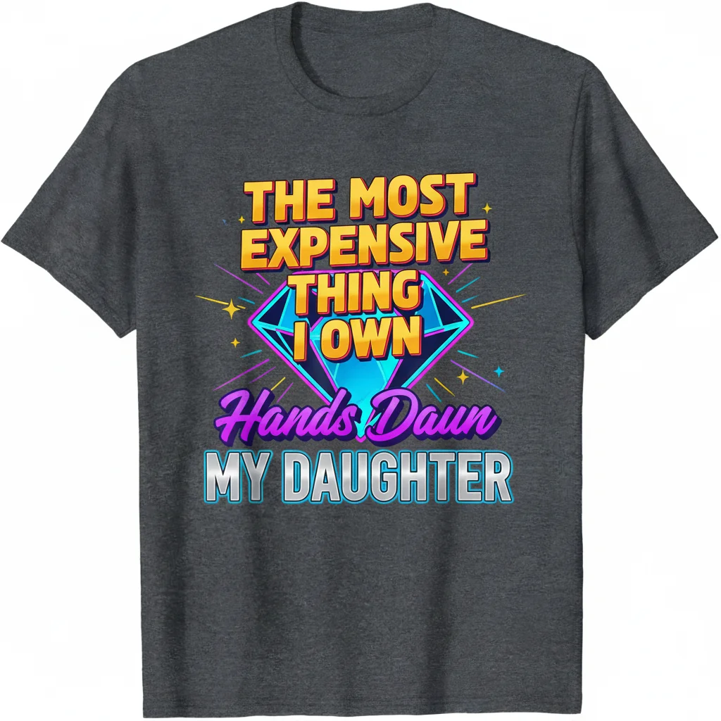 Camiseta 'Lo Más Caro Que Tengo Es Mi Hija' – Algodón Premium, Ajuste Regular