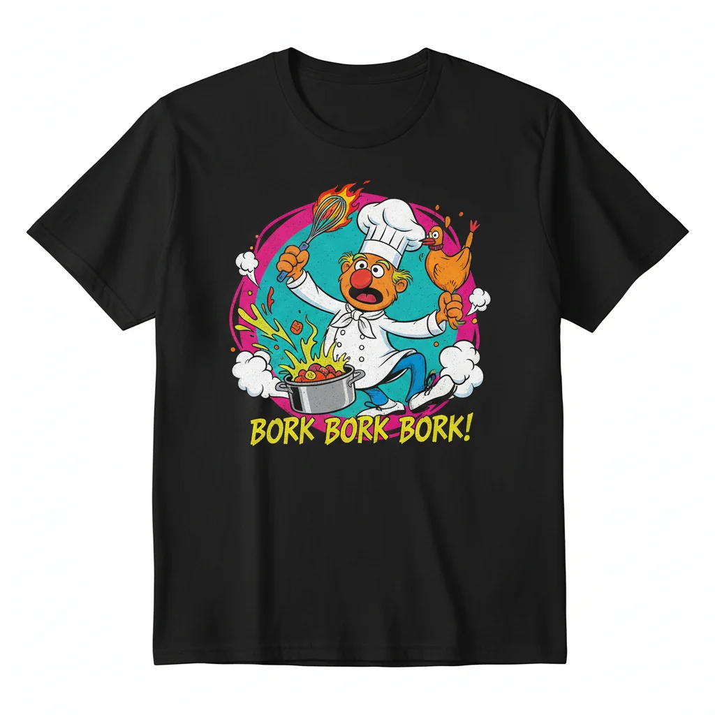 The Muppet Kitchen Swedish Chef T-Shirt - Premium Cotton Tee