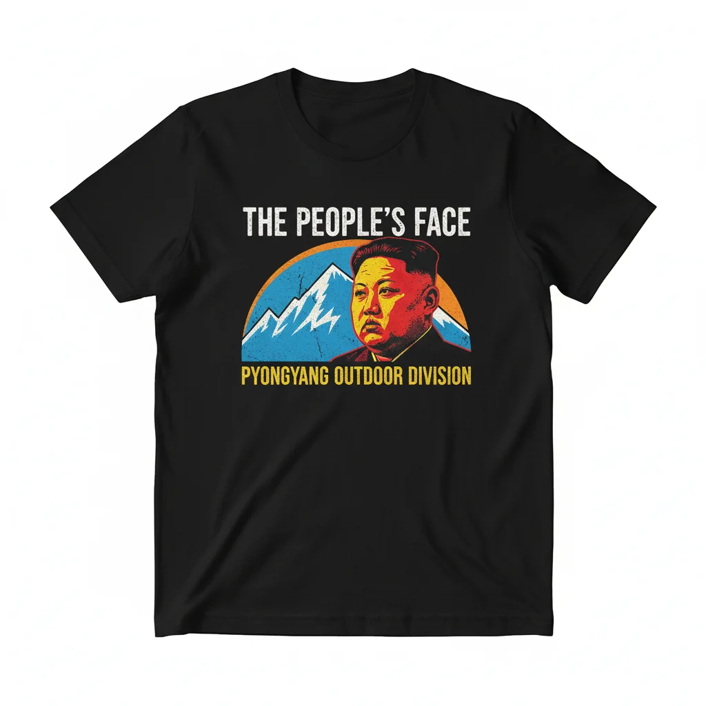 The North Face Kim Jong Un Graphic Tee - Unique Streetwear