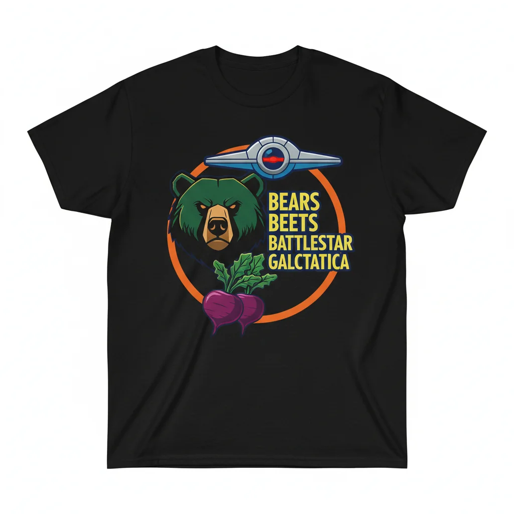 The Office Bears Beets Battlestar Galactica Tee