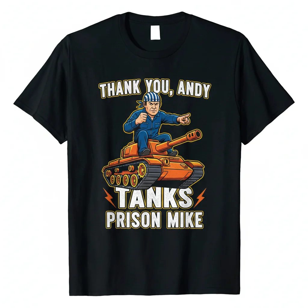 The Office Andy's Tanks Prison Mike Essential Black T-Shirt