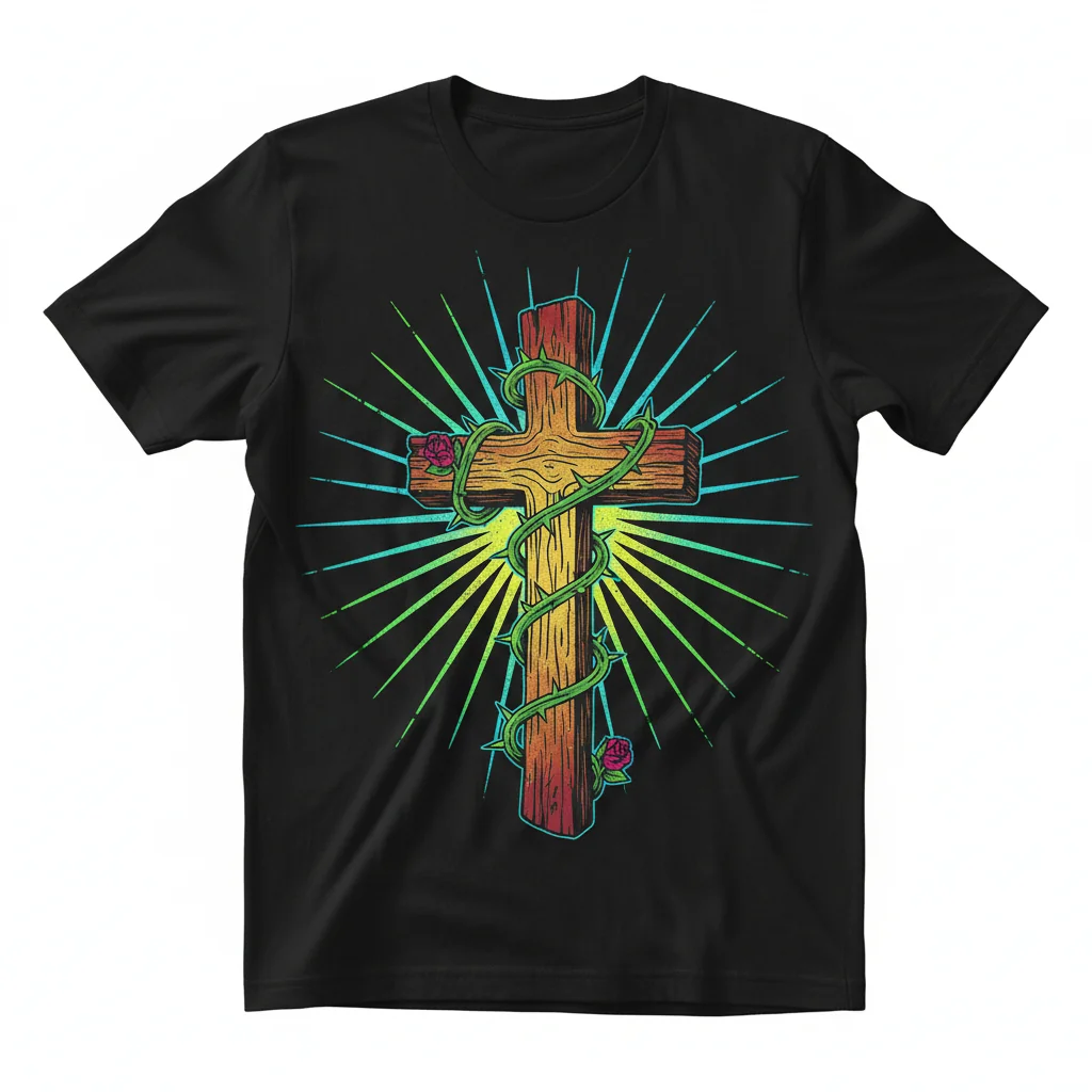 The Old Rugged Cross Tattoo: Ultra-Durable, Fade-Resistant Essential T-Shirt