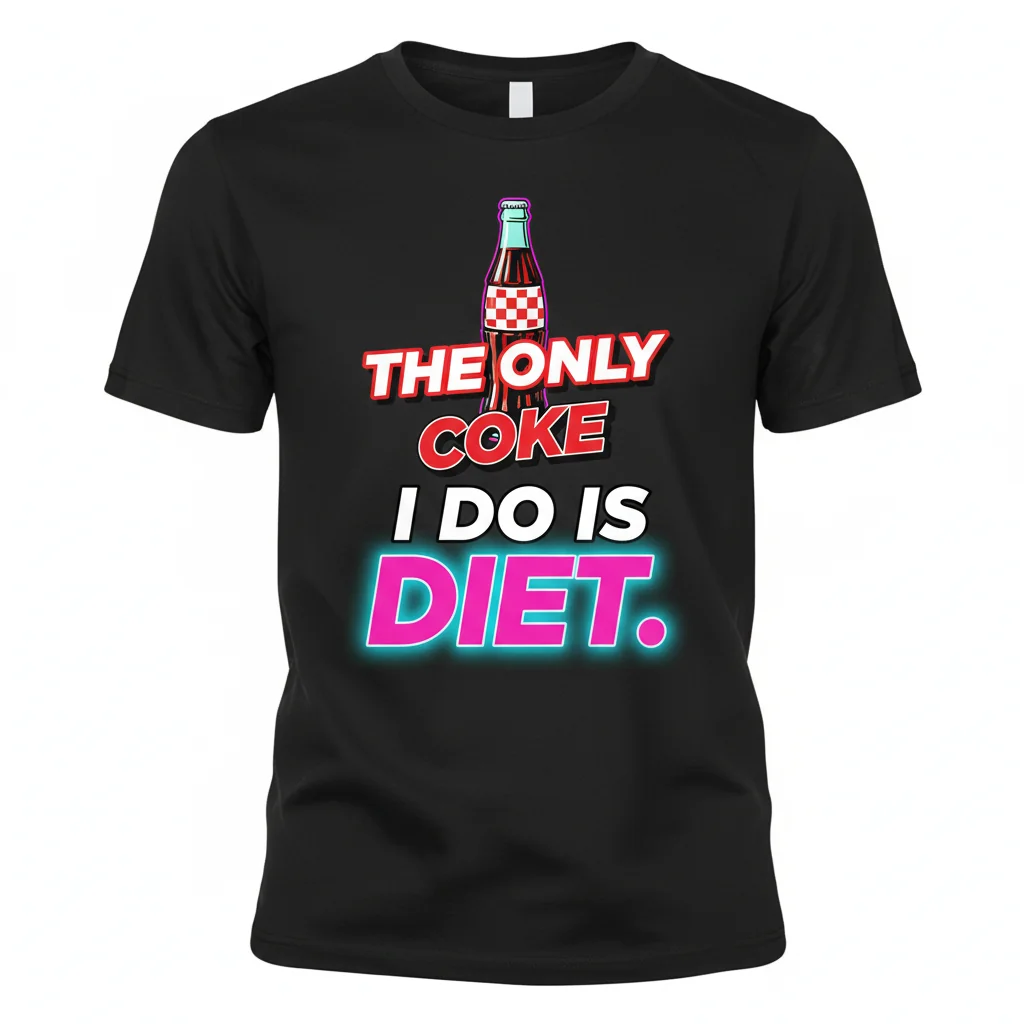 The Only Coke I Do Is Diet Shirt - Funny Soda Lover Tee