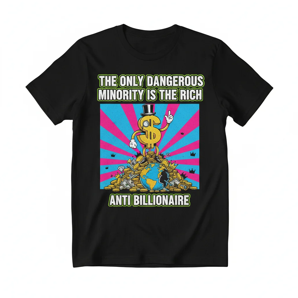 Anti-Billionaire 'Dangerous Minority Is The Rich' Essential T-Shirt