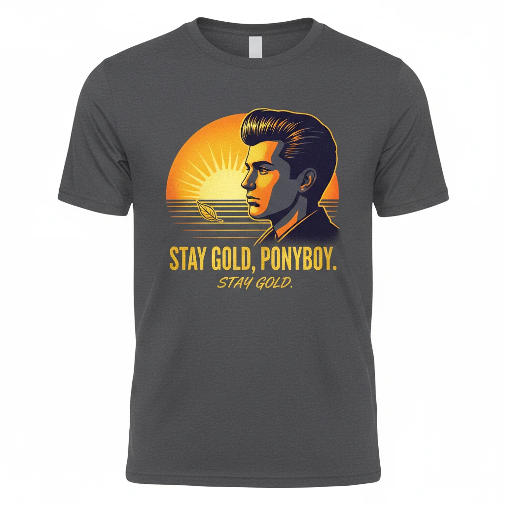 The Outsiders Stay Gold Ponyboy Essential T-Shirt – Vintage Vibe Tee