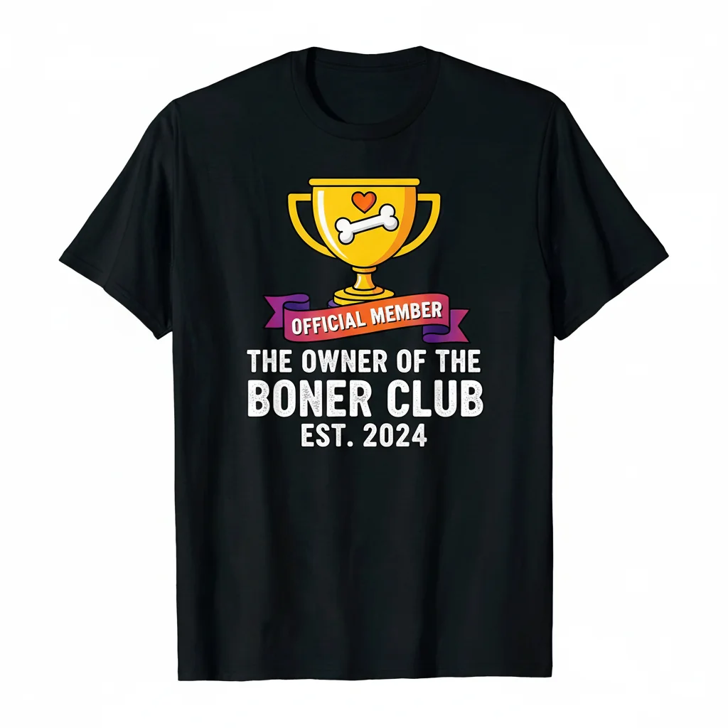 Propietario del Boner Camiseta – Humor Divertido, Ajuste Suave de Algodón