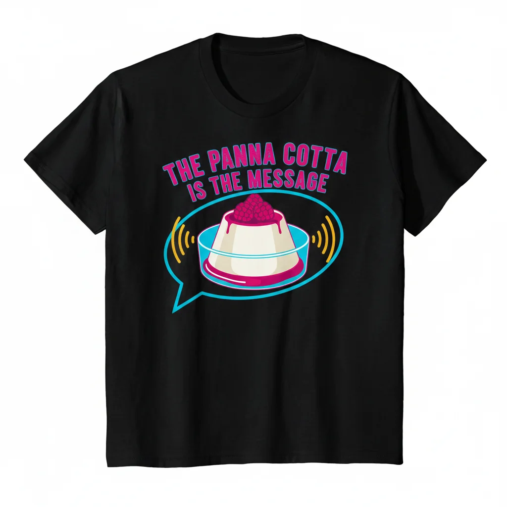 Panna Cotta is the Message - Ultra-Durable & Fade-Resistant Essential T-Shirt