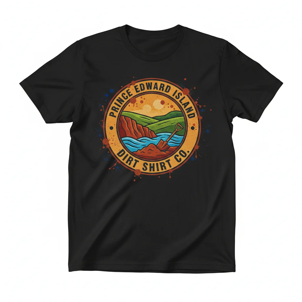 PEI Dirt Shirt Essential T-Shirt – Premium Ring-Spun Cotton Tee | Unisex Retail Fit
