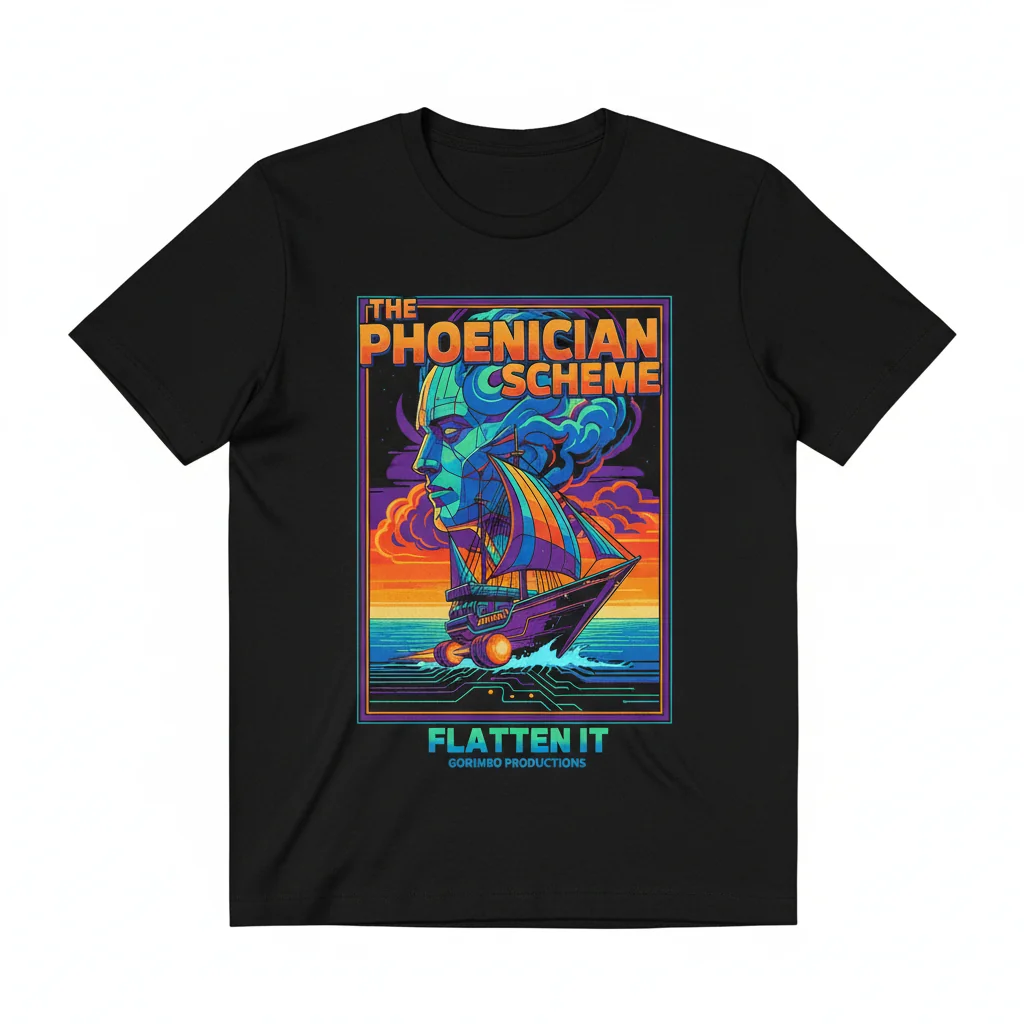 The Phoenician Scheme Movie Poster T-Shirt – Essential Comfort & Style