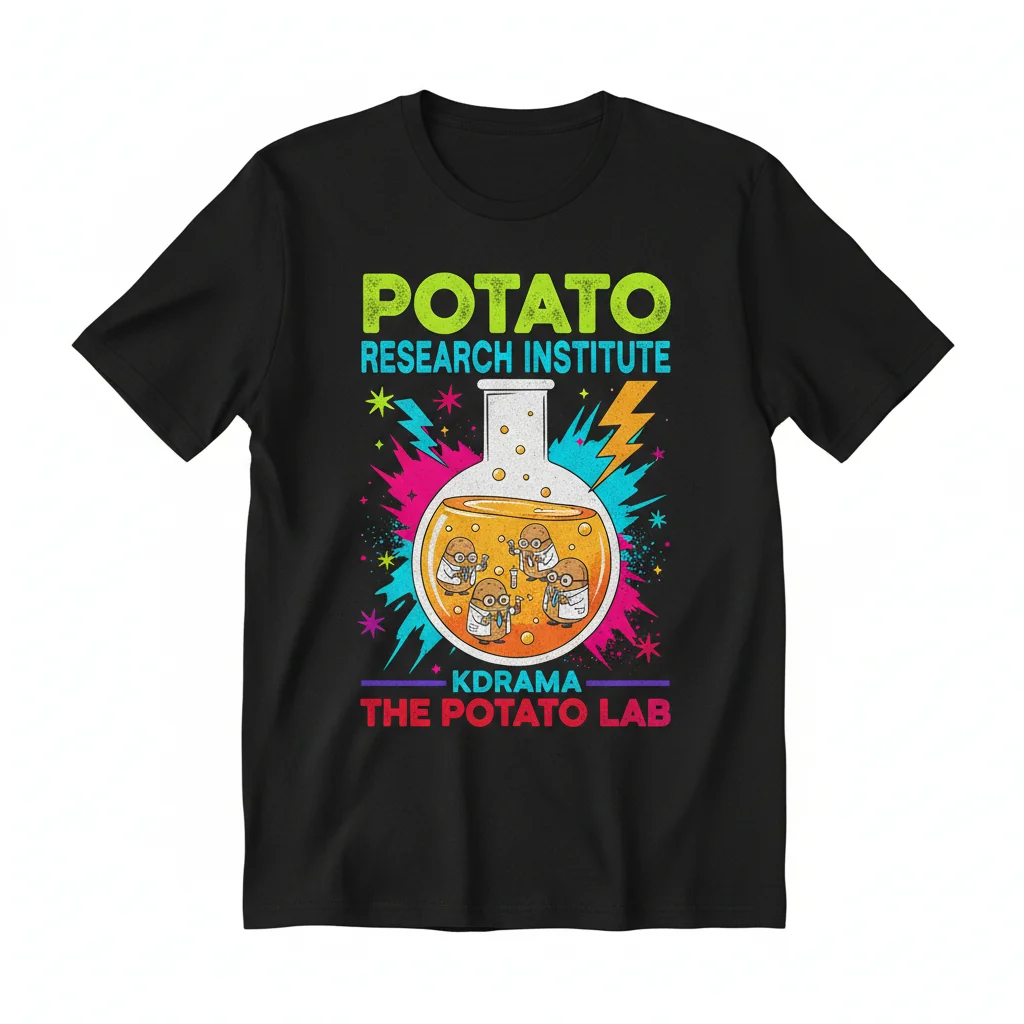 The Potato Lab Kdrama Potato Research Institute Essential T-Shirt - Premium Cotton Tee