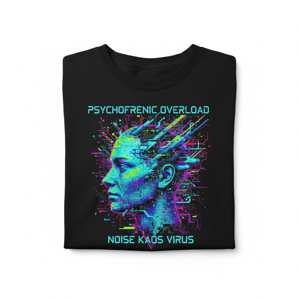 The Psychofrenic Overload - Ultimate Durability & Eco-Vibrant T-Shirt