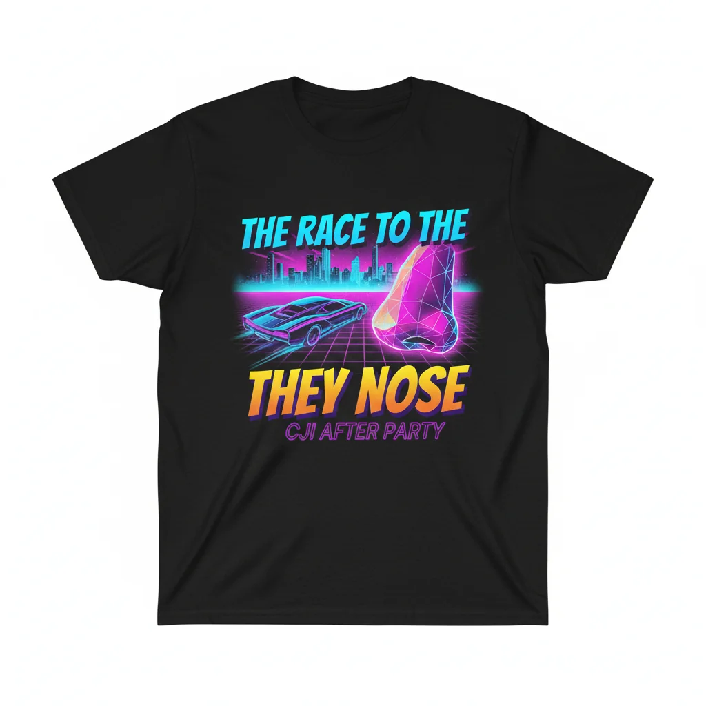 Premium 'Race to the They Nose CJI After Party' Shirt – Durable & Vibrant