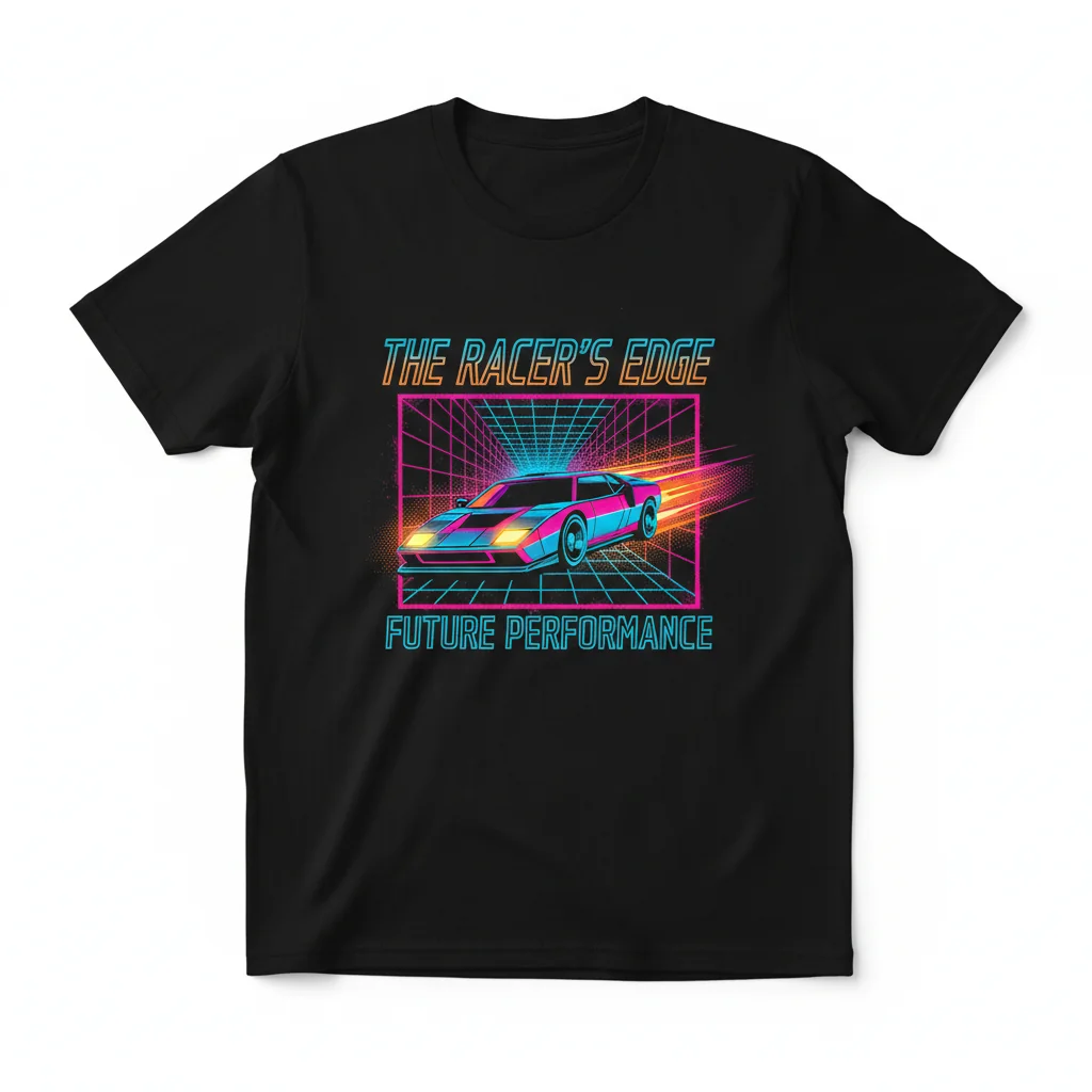 The Racer's Edge Essential T-Shirt – Premium 100% Ring-Spun Cotton Tee for Comfort & Style