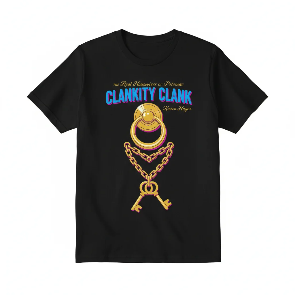 Karen Huger 'Clankity Clank' T-Shirt | Real Housewives of Potomac Fan Merch | Unisex Graphic Tee