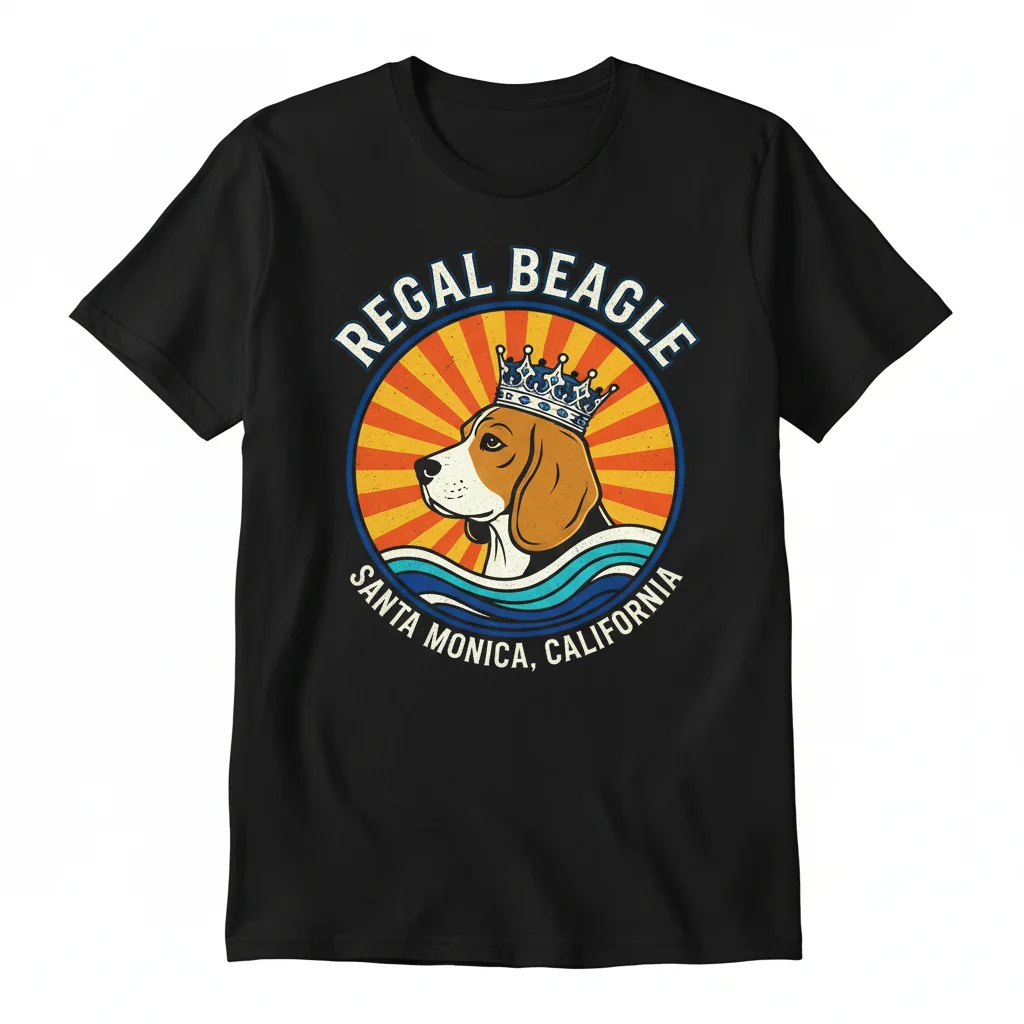 The Regal Beagle Santa Monica CA Shirt – Vintage California Style Tee