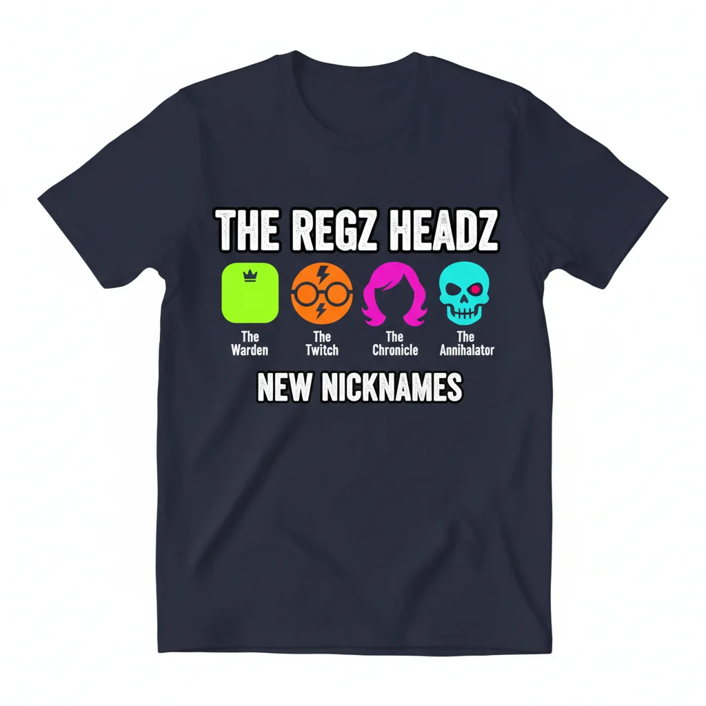 The Regz Headz - New Nicknames Essential T-Shirt: Unique Streetwear Art