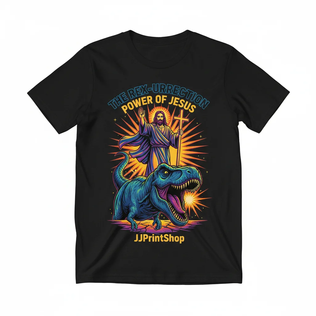 Divine Ride: Jesus & Dino Street Tee