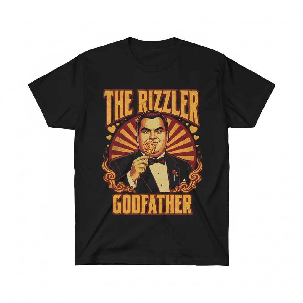 The Rizzler Godfather Funny T-Shirt - Unique Pop Culture Humor Tee