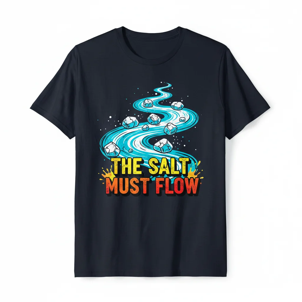 THE SALT MUST FLOW – Premium Durable T-Shirt for Gamers
