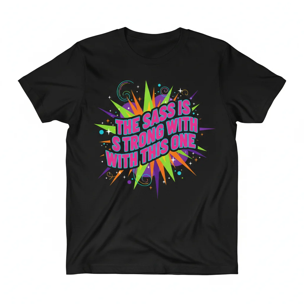 Embrace Your Inner Sass: 'The Sass Is Strong With This One' Premium Tee