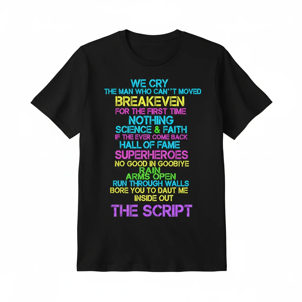 The Script Tracklisting Tee – Essential Streetwear