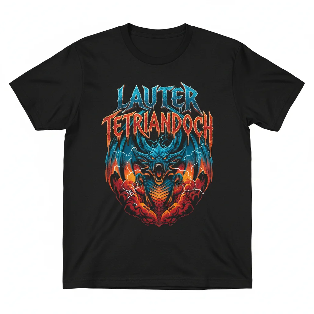 TETRIANDOCH Gothic Slogan T-Shirt