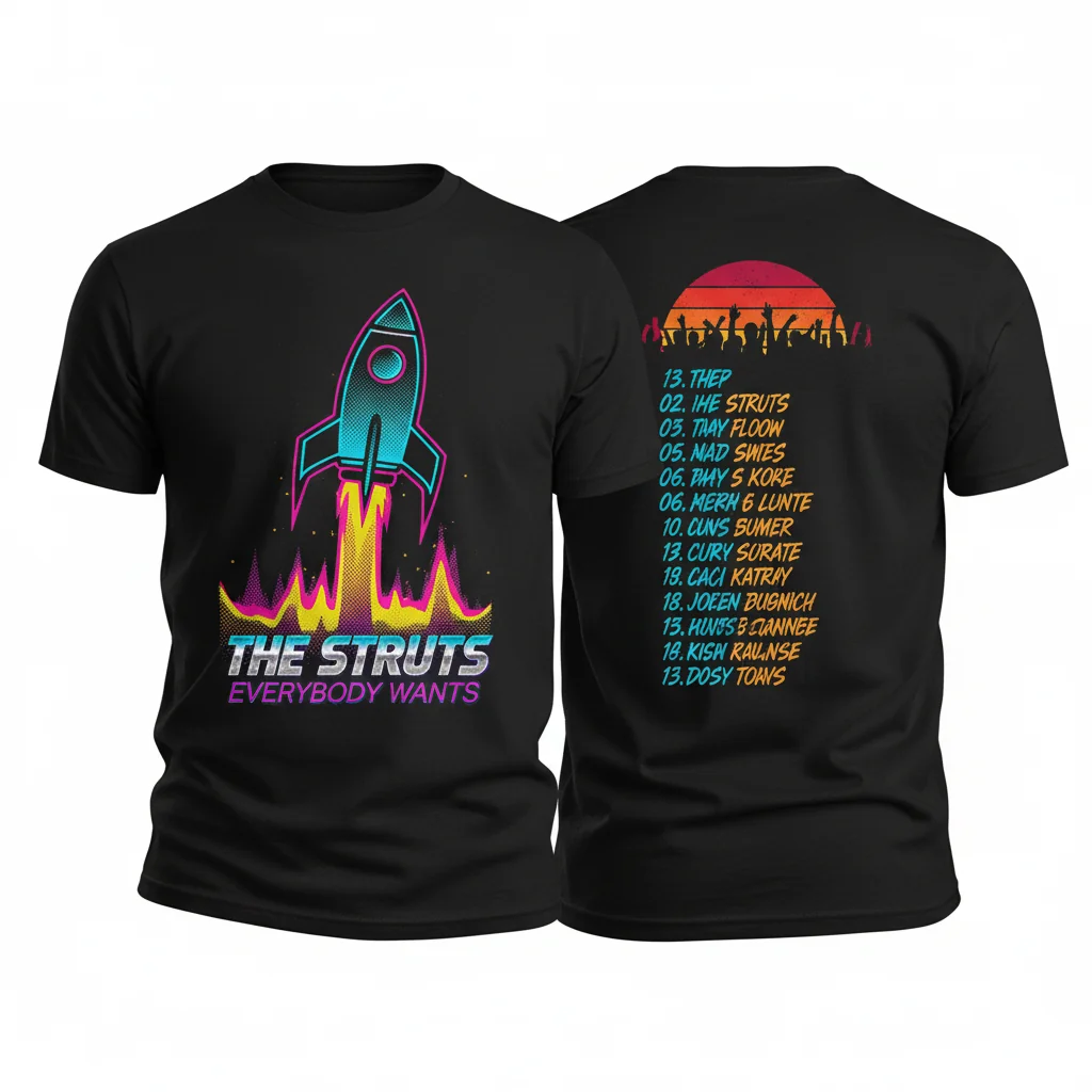 The Struts "Everybody Wants" Roster T-Shirt – Official Band Merch