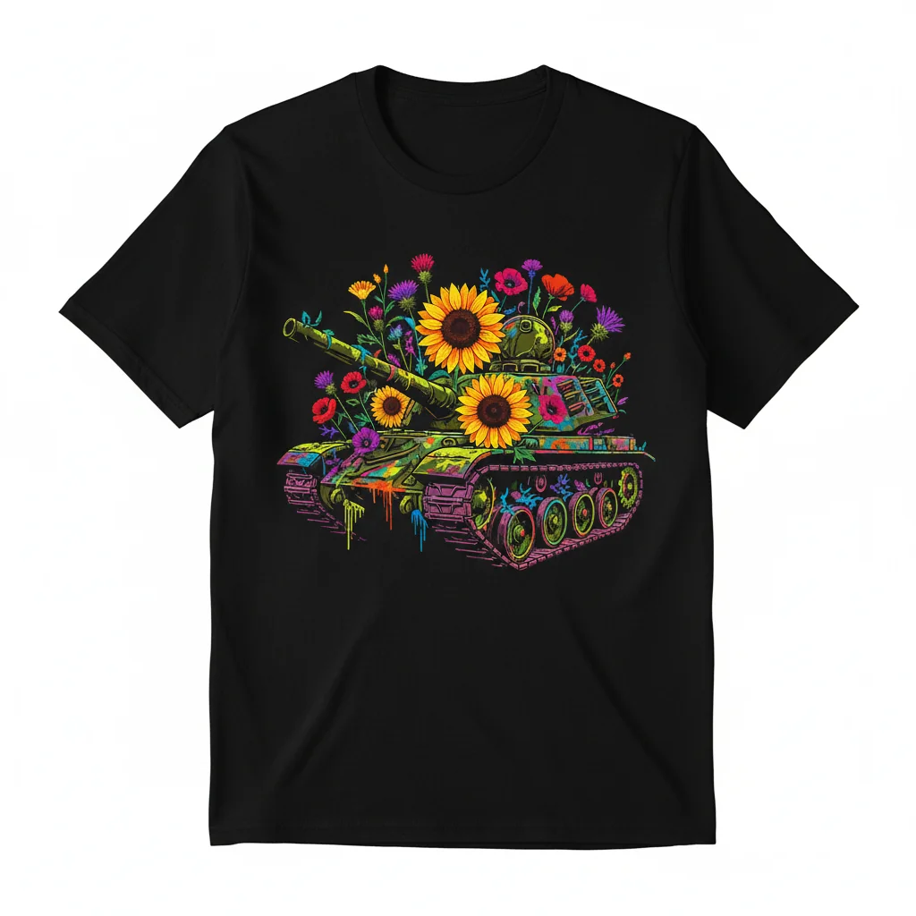 Vintage Tank & Floral Resilience Tee - 100% Cotton, Unisex Fit