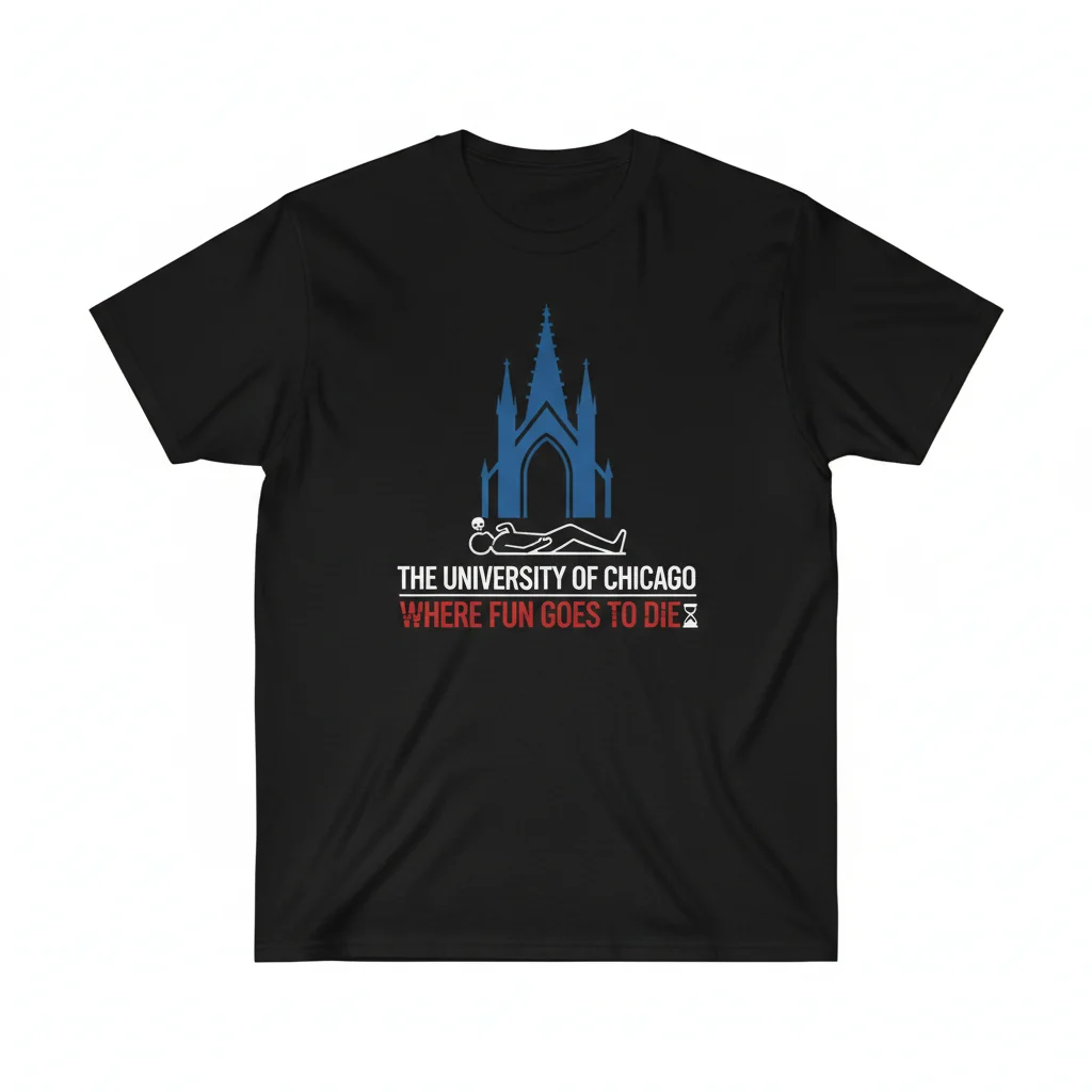 The University of Chicago "Where Fun Goes to Die" Essential T-Shirt – Premium Cotton Tee
