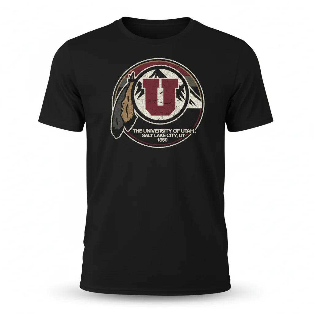 University of Utah Salt Lake City UT 1850 Logo T-Shirt - Official Utes Apparel